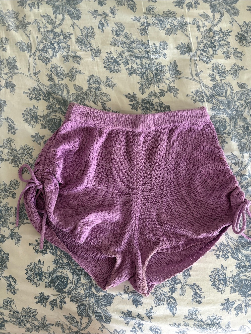 Free People Lavender Knit Lounge Shorts